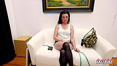 i watch inked brunette phoenix rae throat skills in amateur scene