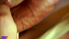 close-up amateur blowjob ends with cum swallow