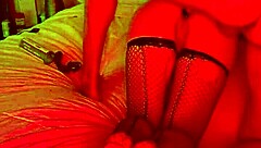 couple homemade anal doggie in fishnets