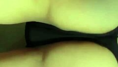 after deepthroating him sloppily my husband rams my tight latina ass while i moan loudly