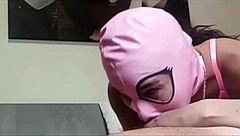 perfect milf deepthroats in fishnets heels swallows cum!