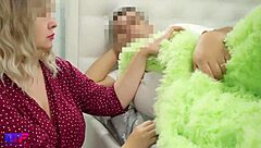 Tired guy unloads in young blonde's eager mouth once more