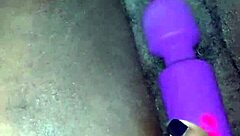 creamy ebony wife squirms in intense toy orgasm bliss
