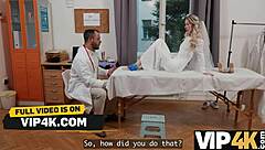 Blonde bride cheats in hospital with doctor pounding small tits hard