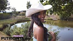 Putri Cinta's Naked Picnic Flashes Big Ass Tits!