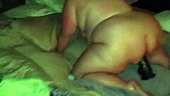 Huge fatty, ride that fat dildo harder!