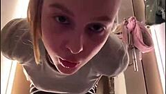 hey, wanna see me finger this tight teen pussy in changing room?