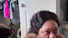 sloppy ball licking ebony blowjob starts day wet