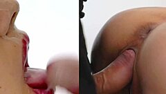 Fucking Stepsis' Tight Pussy with Monster Cock Close-Up!