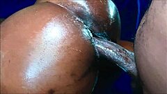 her dripping wet pussy grips his big black cock barely lasting before cumshot