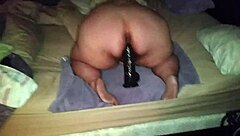 Huge fatty, ride that fat dildo harder!