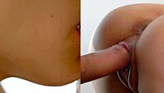 Fucking Stepsis' Tight Pussy with Monster Cock Close-Up!