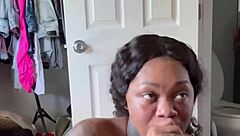 sloppy ball licking ebony blowjob starts day wet