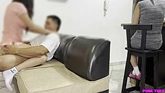 my hot indonesian stepsis loves my massage and stays still for more 😏🍑