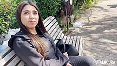 Michi la peruvian teen with big tits caught sucking torbe small cock wet