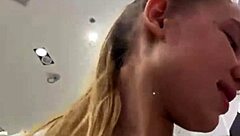 crazy blonde amateur fucks hard outdoors in public view