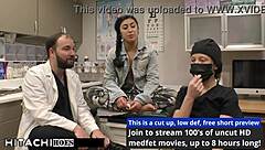 Doctor Tampa Forces Hitachi Orgasms on Jasmine Rose's Shaved Freshman Pussy