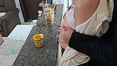 Stepdaughter Shocked During Breakfast Gets Bent Over Kitchen Fuck!