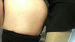 Brunette pegs boyfriend in lingerie roleplay