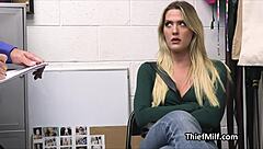 hot milf caught stealing punished hard in office