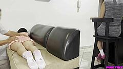 my hot indonesian stepsis loves my massage and stays still for more 😏🍑