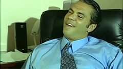 brunette secretary fucked hard in office stockings heels