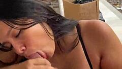 Escort SUCKS Huge COCK in PUBLIC For Cheap Cash