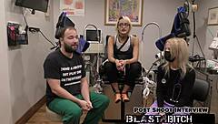 Channy Crossfire sucks cock deep then takes massive cum blast POV