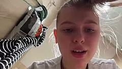 crazy blonde amateur fucks hard outdoors in public view