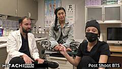 Doctor Tampa Forces Hitachi Orgasms on Jasmine Rose's Shaved Freshman Pussy