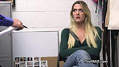 hot milf caught stealing punished hard in office