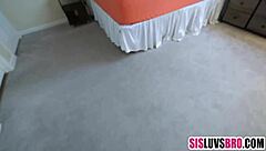 Stepbrother threesome bangs cute young pussies pov