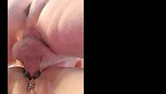 trashy pierced milf pussy creampie drip overload