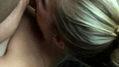 a young blonde amateur reveals her cute tattooed ass and feet