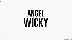 Angel Wicky Gags On Gloryhole Cock With Deepthroat Titty Fuck