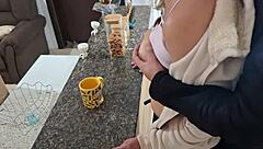 Stepdaughter Shocked During Breakfast Gets Bent Over Kitchen Fuck!