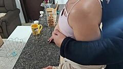 Stepdaughter Shocked During Breakfast Gets Bent Over Kitchen Fuck!