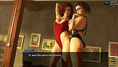 Asian milf sucks cum from big nipple tits in sauna