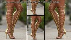 Sexy Legs In Hot Heels Dripping With Thick Cum Loads Everywhere