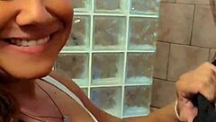 Savage Sarah Smiles Sucking Hubby's Huge Cock Deep