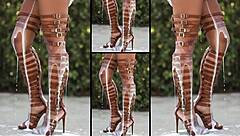 Sexy Legs In Hot Heels Dripping With Thick Cum Loads Everywhere