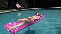 Blonde teen Jonni Hennessy rides big cock for creampie