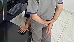 Housewife Flashes Panties Welcomes Technician For Intense Pussy Interview