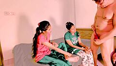 Lover Pounds Wife's Tight Pussy Doggystyle In Ffm Threesome