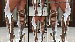 Sexy Legs In Hot Heels Dripping With Thick Cum Loads Everywhere