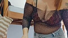 live shorts shoved deep in tight ass play