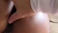 Busty ebony natural tits suck agents cock hard