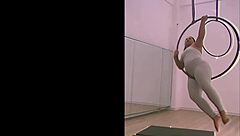 pinay stripteases in heels ripping clothes on pole