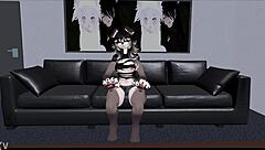 VRChat furry amateur erotic roleplay session