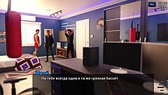 Asian milf sucks cum from big nipple tits in sauna